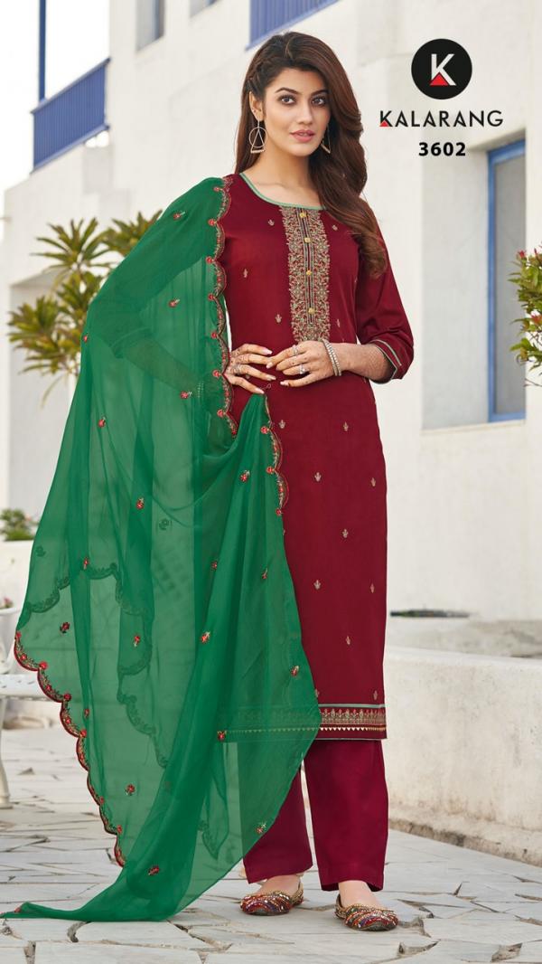 Kalarang Sanjh Designer Occasional Unstich Suits Collection